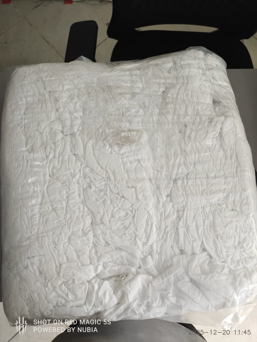 100% Cotton White Bedsheet Rags - A+ Grade Quality cotton rags for industrial use in UAE