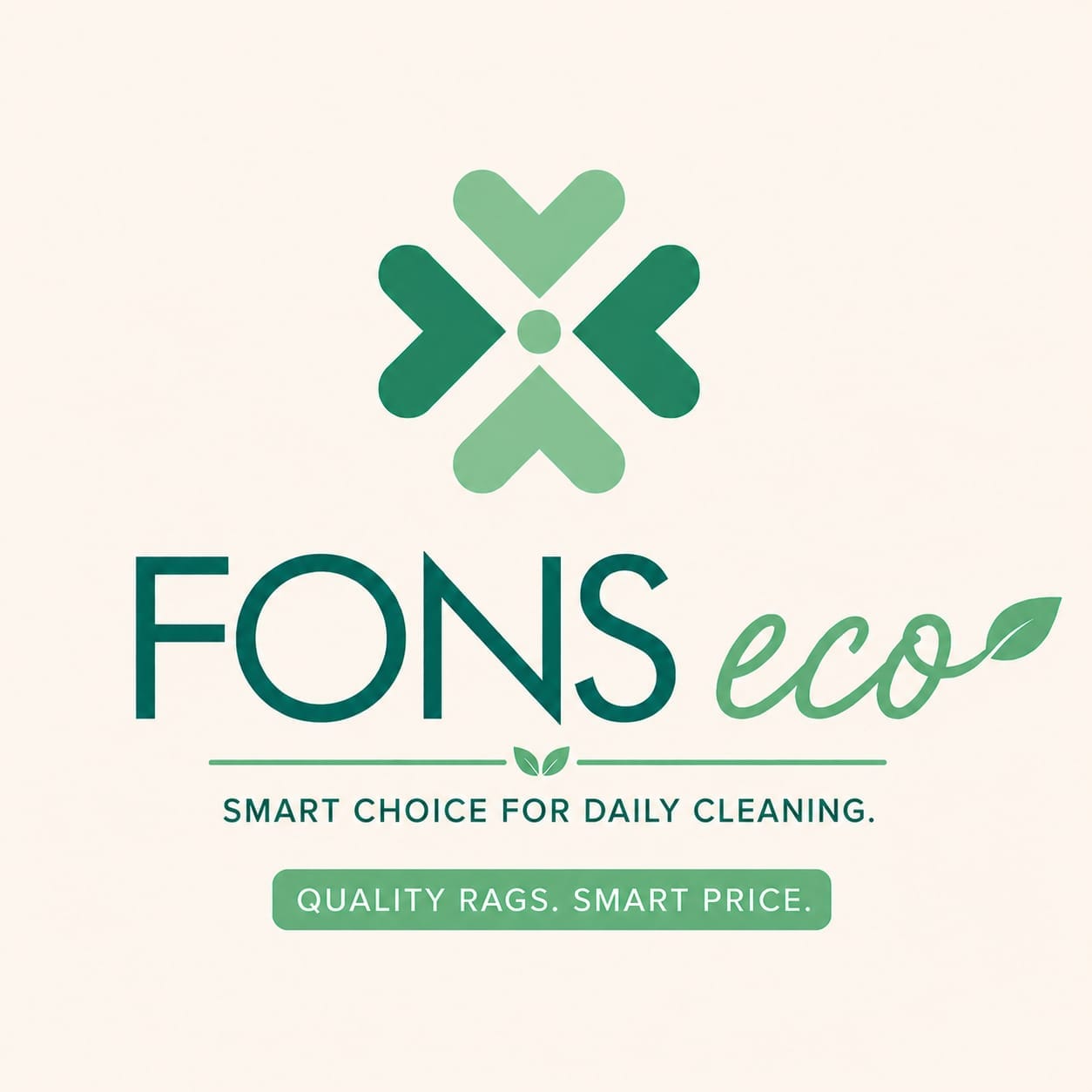 Fons Eco - Low Cost Pure Cotton White Rags Brand