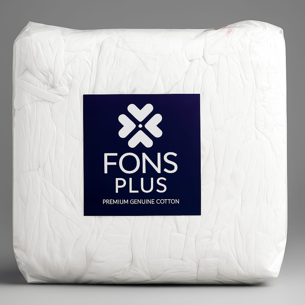 Fons Plus White Cotton Rags - A+ Grade Quality cotton rags for industrial use in UAE